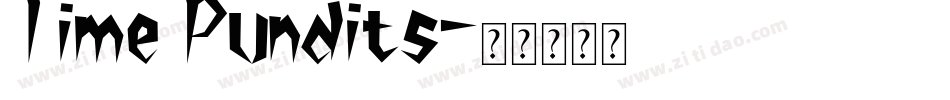 Time Pundits字体转换
